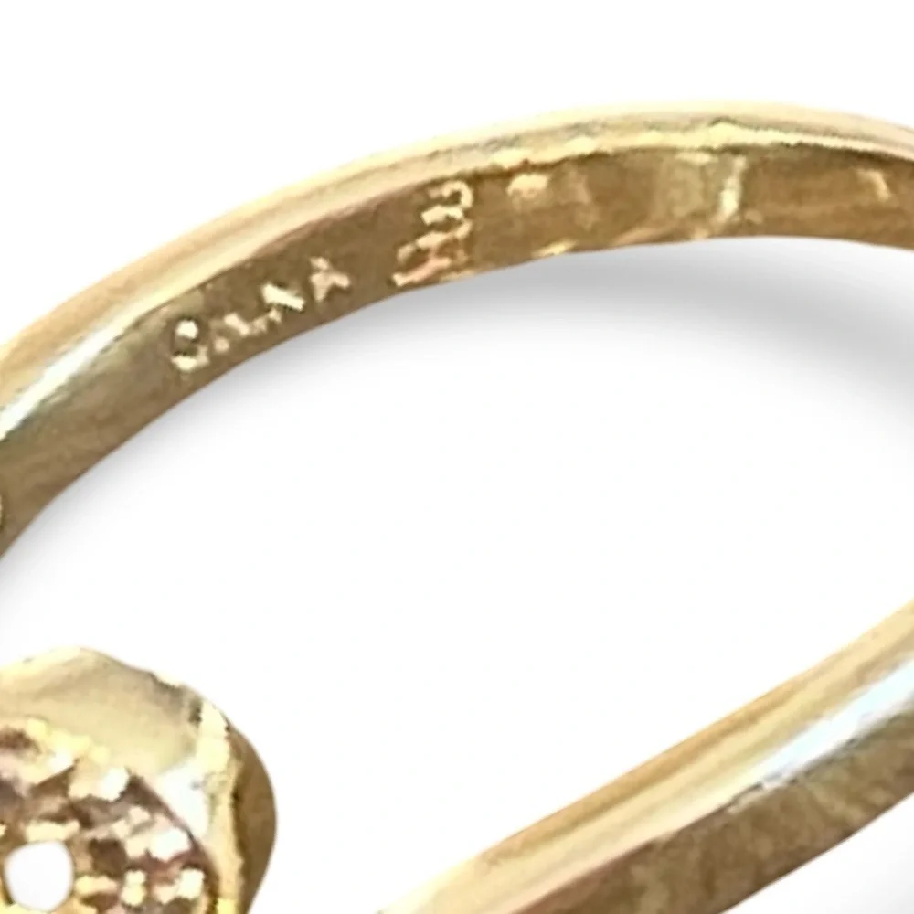 Joan Boyce Gold 'Love' Ring Size 7